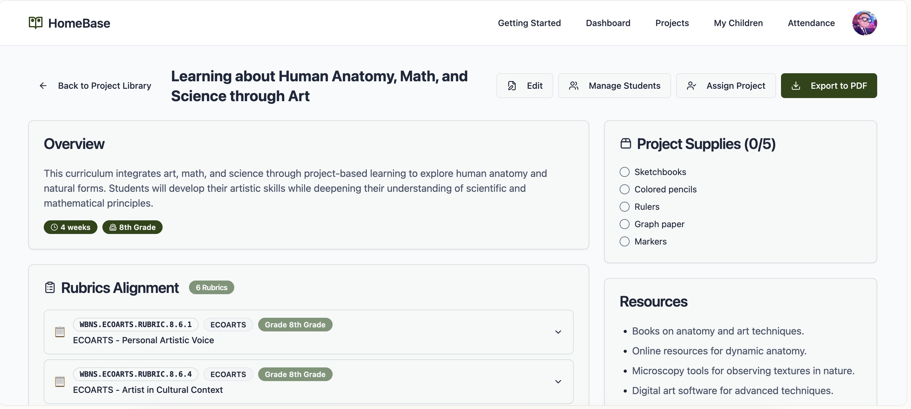HomeBase Student-Driven Learning Platform